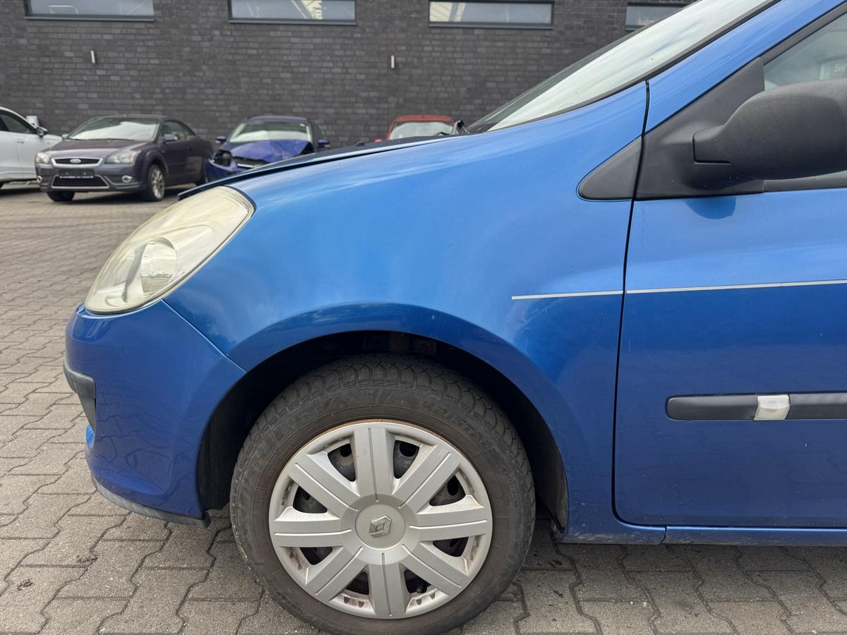 Renault Clio 3 original Kotfl&uuml;gel vorn links TEI45 Blau Ottoman Reifenindex 185 Bj.2005